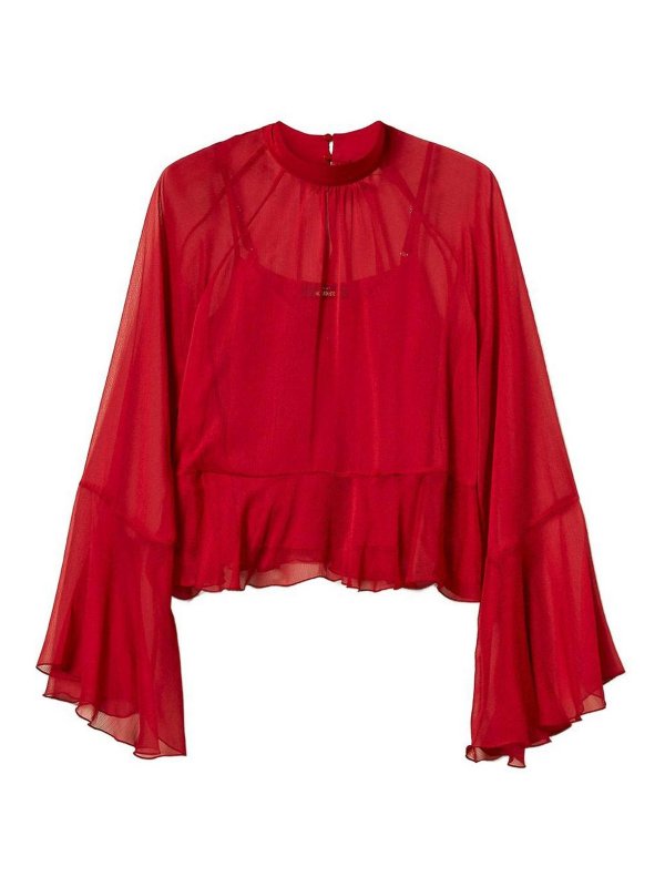 TWINSET: Blouses - Blouse - Rouge