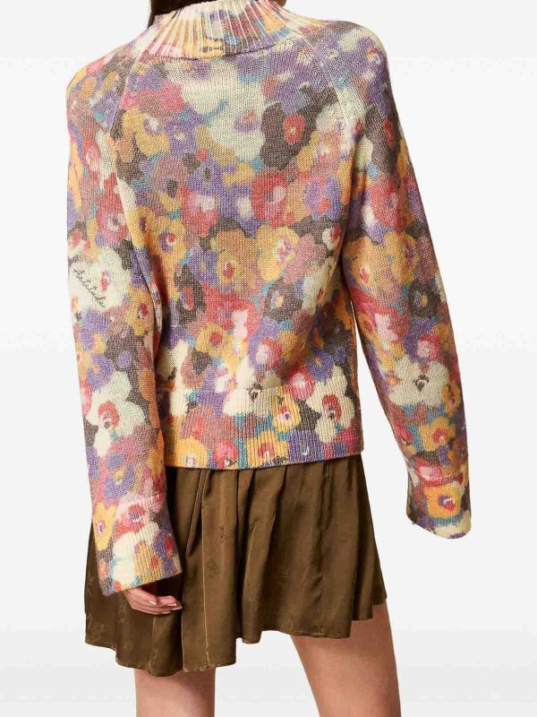 TWINSET: crew necks online - Floral Sweater