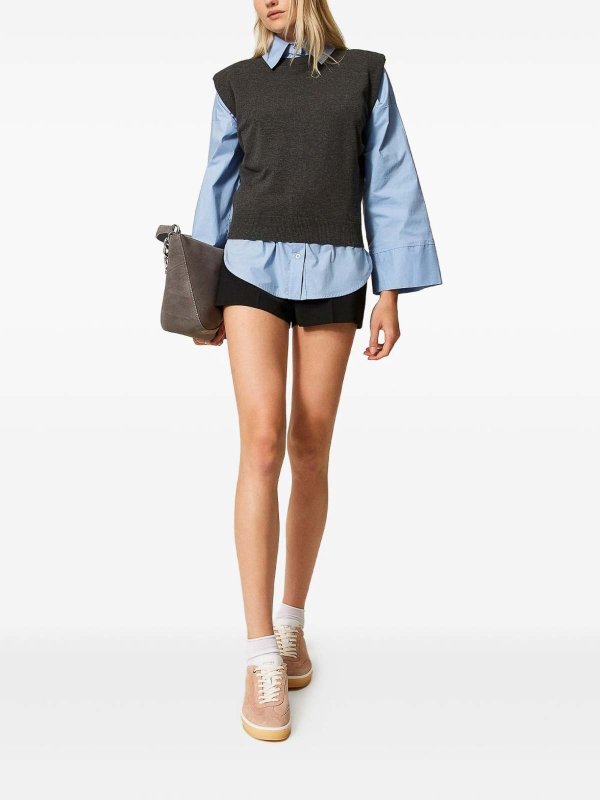 TWINSET: Chalecos  online - Chaleco - Gris