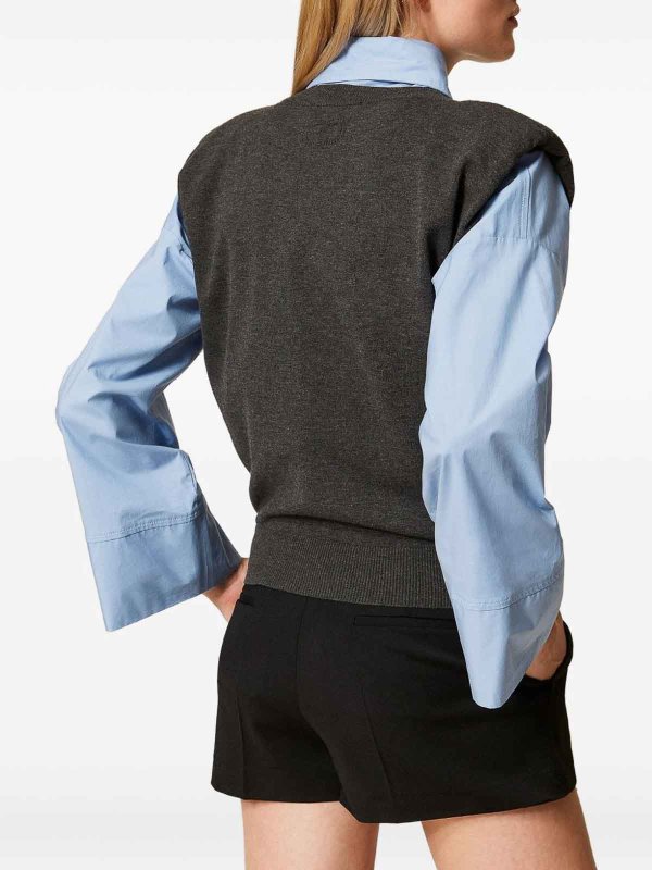 The Best Shops TWINSET: Chalecos  - Chaleco - Gris