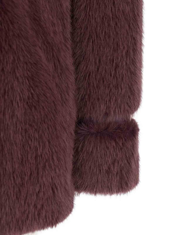 TWINSET: Abrigos de borreguito y piel  online - Abrigo De Piel - Púrpura