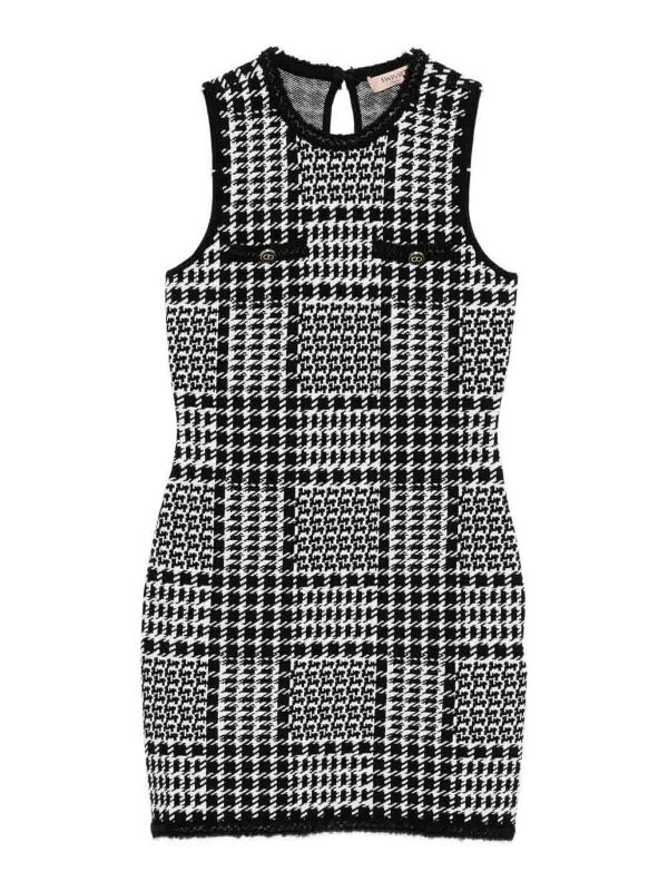TWINSET: short dresses - Short Checked Dress