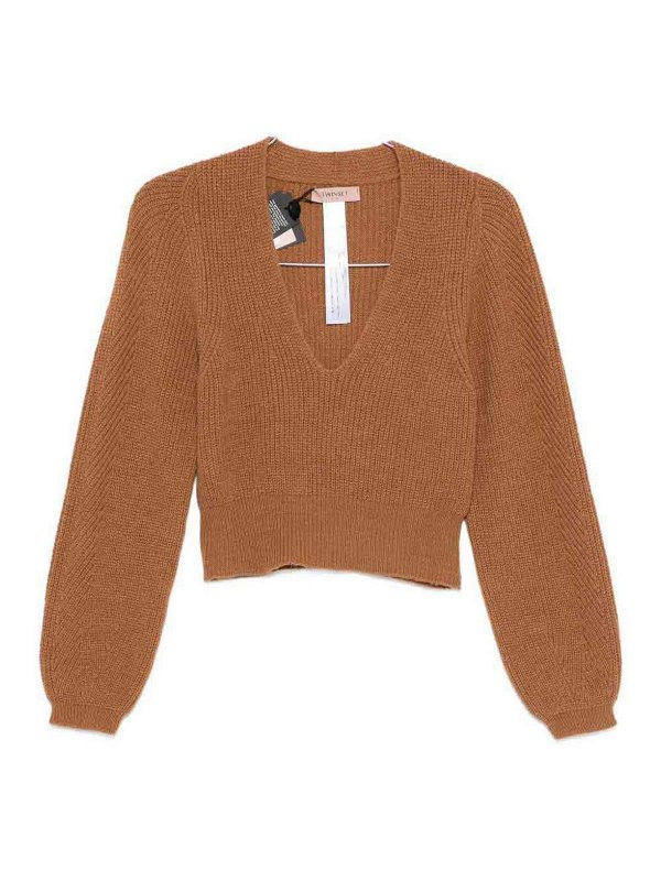TWINSET: v necks - V-Neck Sweater