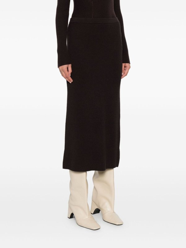 TWINSET: ニーレングススカート＆ミディ丈 online - 膝丈/ミディスカート - 黒