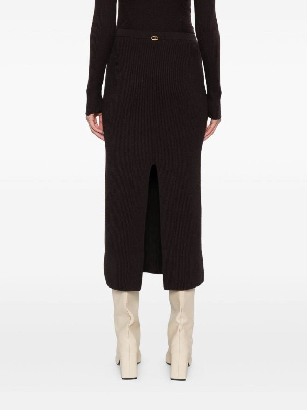 The Best Shops TWINSET: ニーレングススカート＆ミディ丈 - 膝丈/ミディスカート - 黒