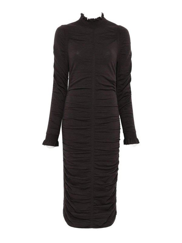 TWINSET: Maxikleider - Maxikleid - Braun