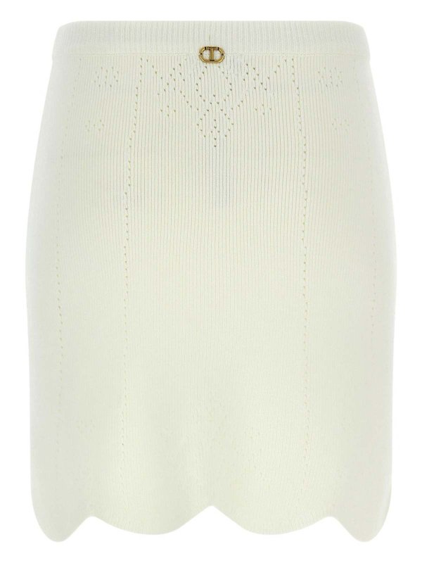 Miniskirt with Pointelle workmanship shop online: TWINSET