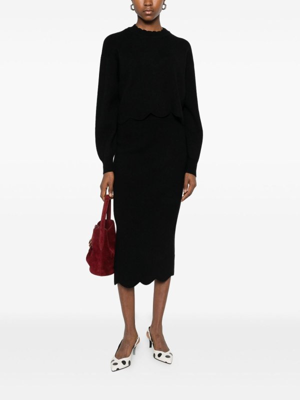 TWINSET: Knee length skirts & Midi online - Midi Skirt With Scalloped Hem