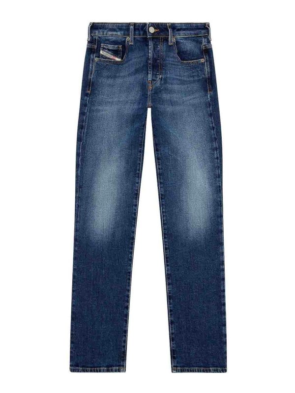 DIESEL: Straight Leg Jeans - Straight Leg Jeans - Blau