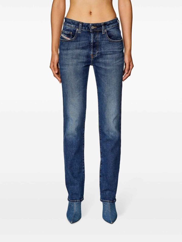 The Best Shops DIESEL: Straight Leg Jeans - Straight Leg Jeans - Blau