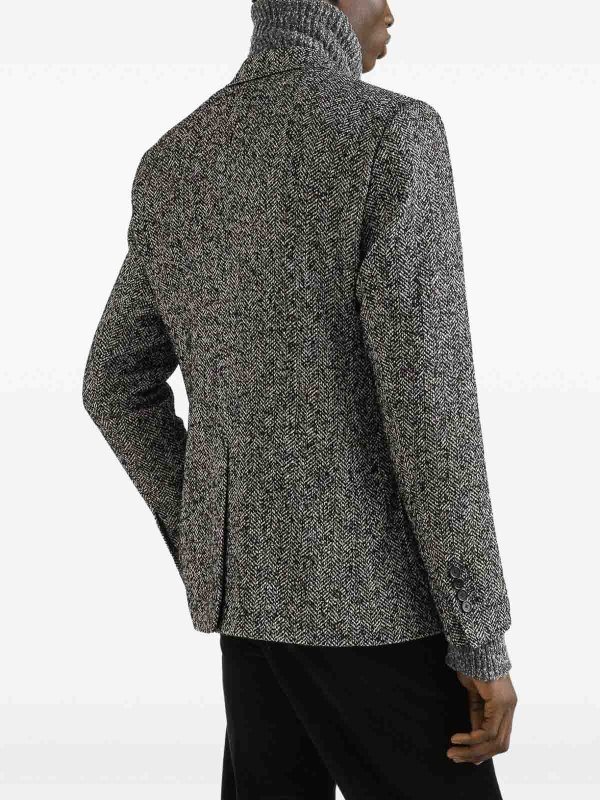DOLCE & GABBANA buy online Double-breasted herringbone blazer