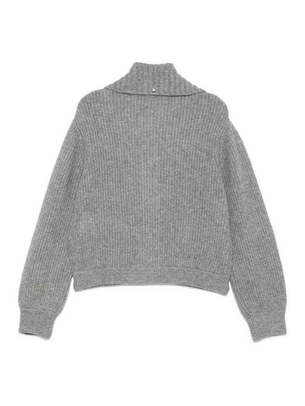 Liu Jo: cardigan online - Cardigan A Coste Con Tasche