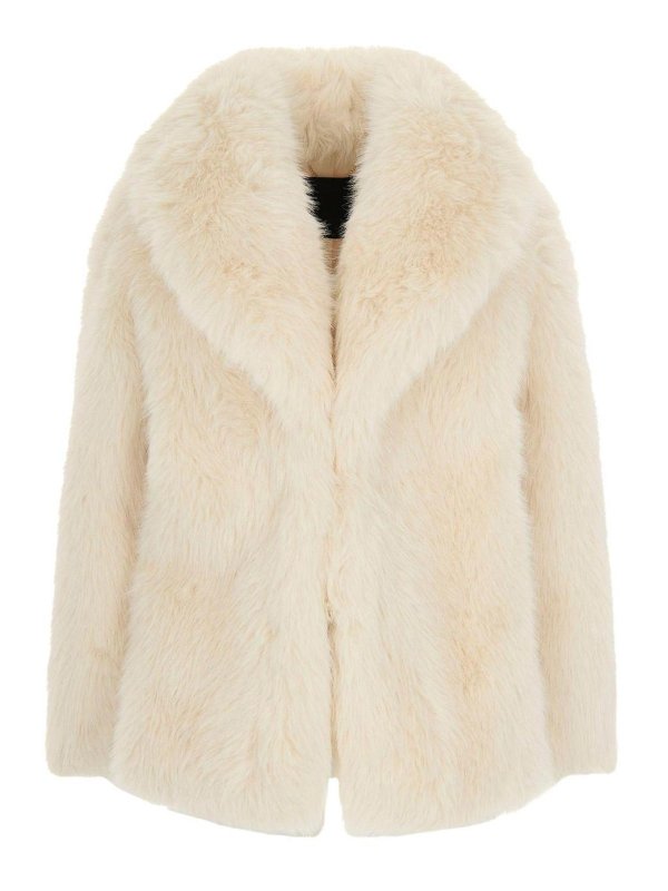 Liu Jo: Pelz und Shearling - Pelz - Weiß