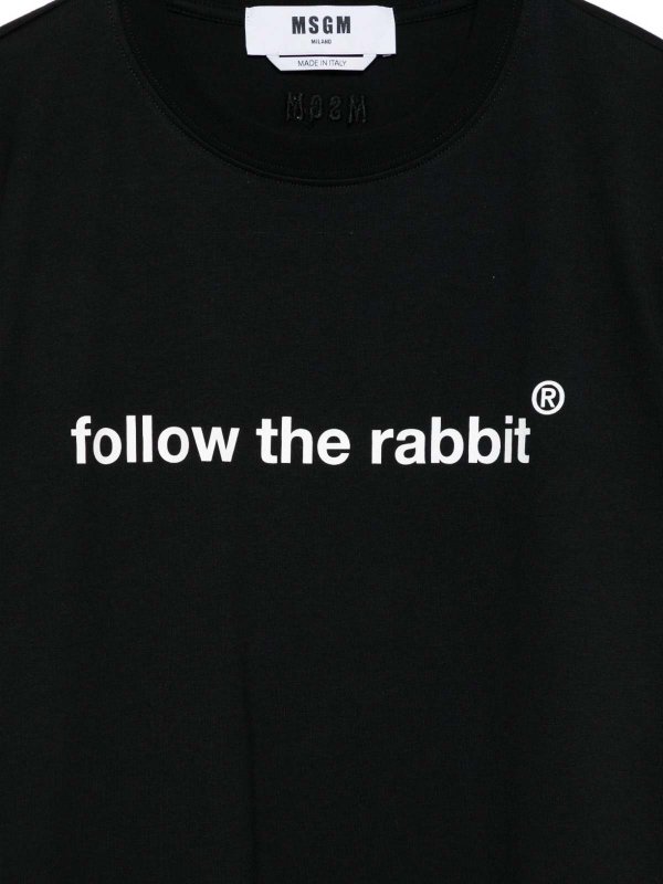 m.s.g.m.: t-shirts online - T-Shirt With Rabbit Print