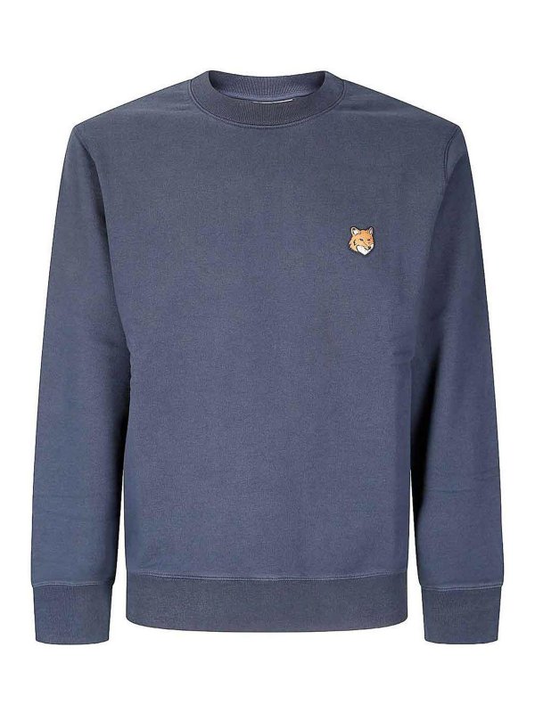 MAISON KITSUNÉ: Sweatshirts & Sweaters - Cotton sweatshirt with Fox Head motif