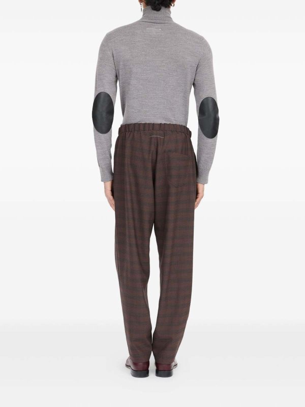 The Best Shops MM6 MAISON MARGIELA: casual trousers - Checked Trousers