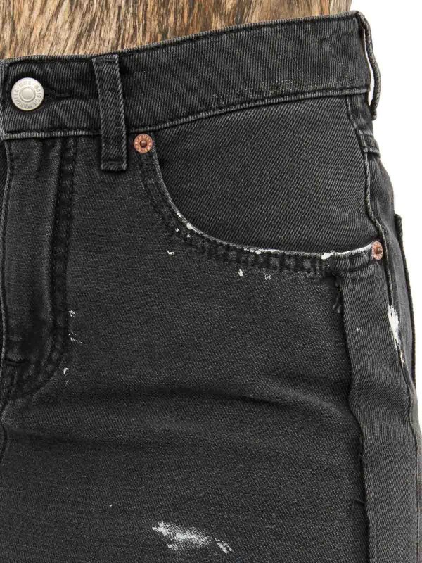 The Best Shops MM6 MAISON MARGIELA: 膝丈/ミディスカート - 黒