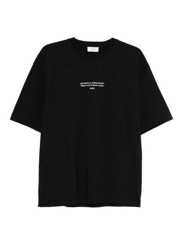 OFF-WHITE: t-shirts - Designed On A Plane T-Shirt