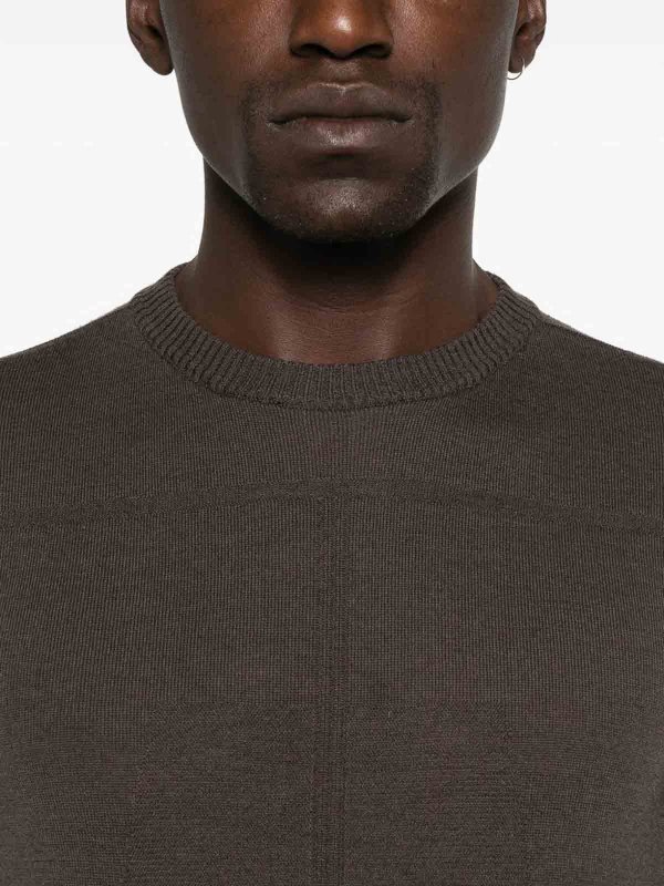 Rundhalspullover - Braun shop online: RICK OWENS