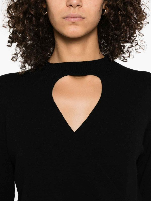 The Best Shops TWINSET: crew necks - Sweater with teardrop opening