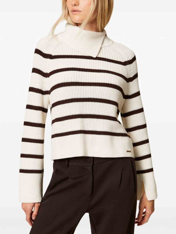 The Best Shops TWINSET: crew necks - Asymmetric Sweater