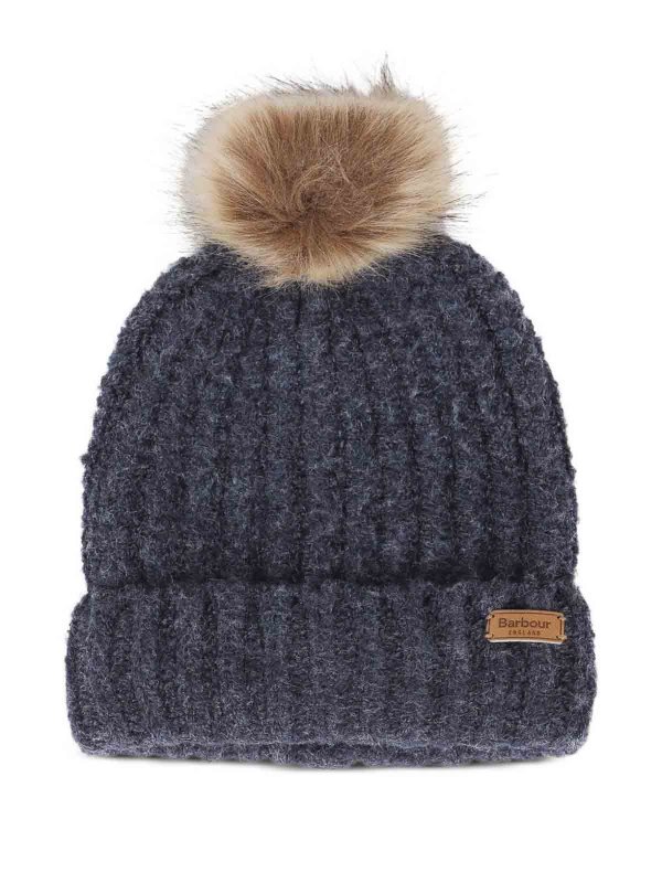 The Best Shops BARBOUR: totes bags - Hat And Scarf Set With Pompon
