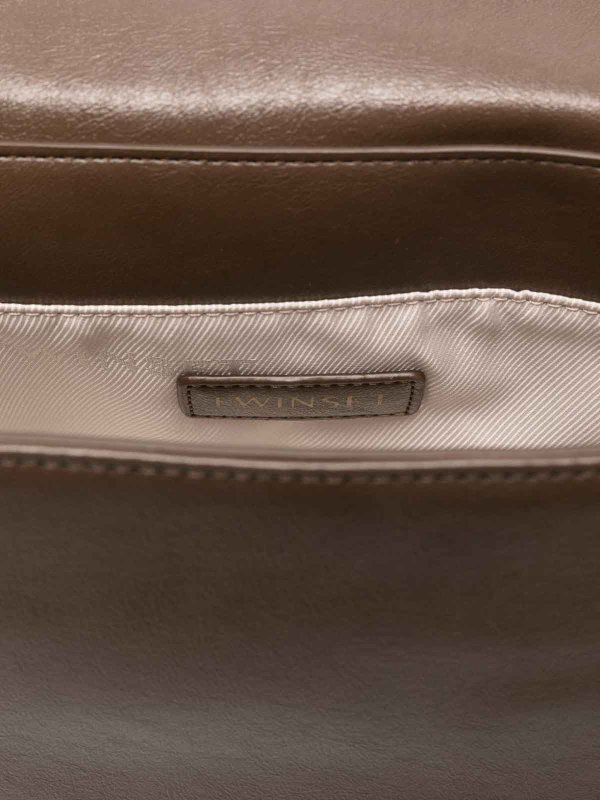 TWINSET: Bolso clutch online - Bolso Clutch - Marrón