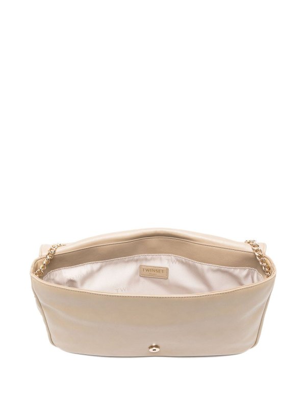 The Best Shops TWINSET: totes bags - Tote Bag With Logo Plaque