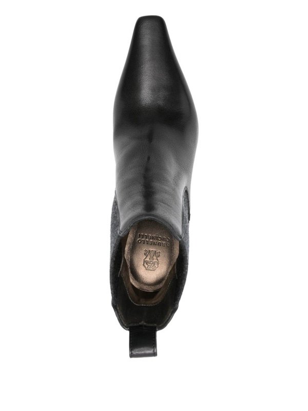 The Best Shops BRUNELLO CUCINELLI: ankle boots - 80mm Pointed Chelsea Boots