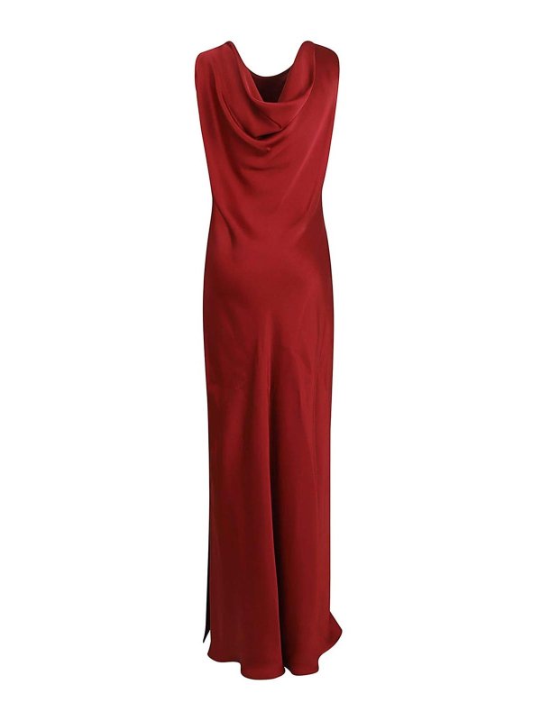 ANTONELLI FIRENZE: knee length dresses online - Mara - Super Jasmine Washed Cady -