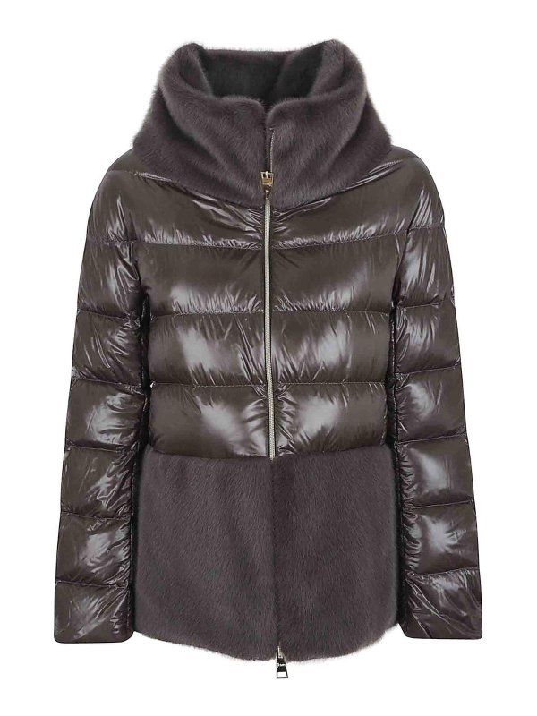 HERNO: giacche casual - Mantella Ultraleggero E Pelliccia Ecologica