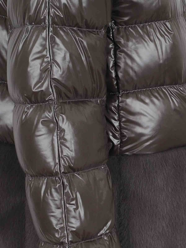 HERNO: giacche casual online - Mantella Ultraleggero E Pelliccia Ecologica