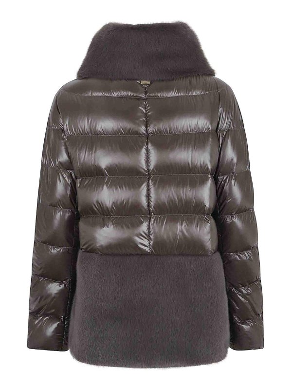 The Best Shops HERNO: giacche casual - Mantella Ultraleggero E Pelliccia Ecologica