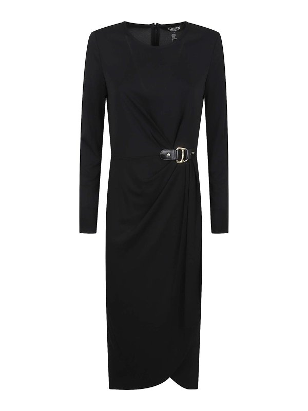 LAUREN RALPH LAUREN: knee length dresses - Sablise-Long Sleeve-Day Dress