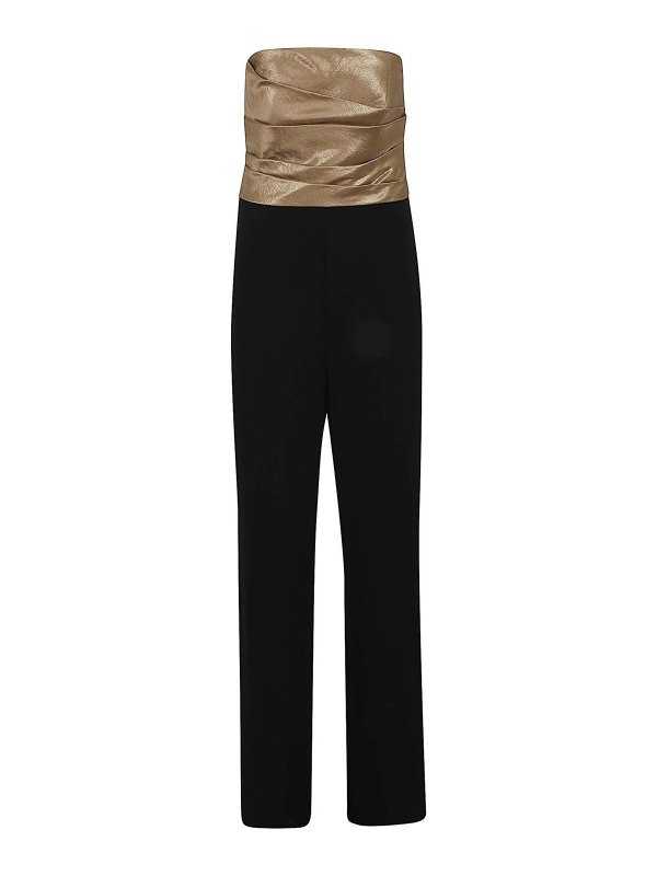 LAUREN RALPH LAUREN: Jumpsuits - Jumpsuit - Gold