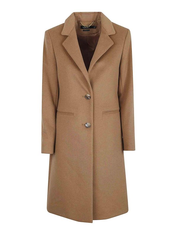 LAUREN RALPH LAUREN: Manteaux au genou - Manteau Au Genou - Beige