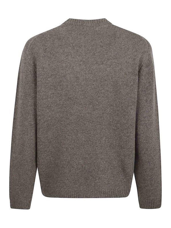 The Best Shops MAISON KITSUNÉ: crew necks - Dressed Fox Intarsia Wool Jumper
