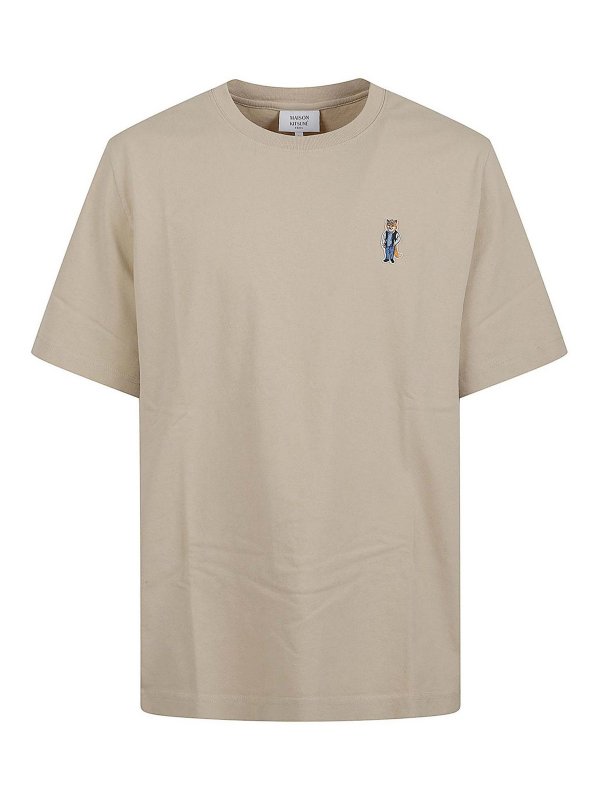 MAISON KITSUNÉ: T-shirts - T-Shirt - Beige