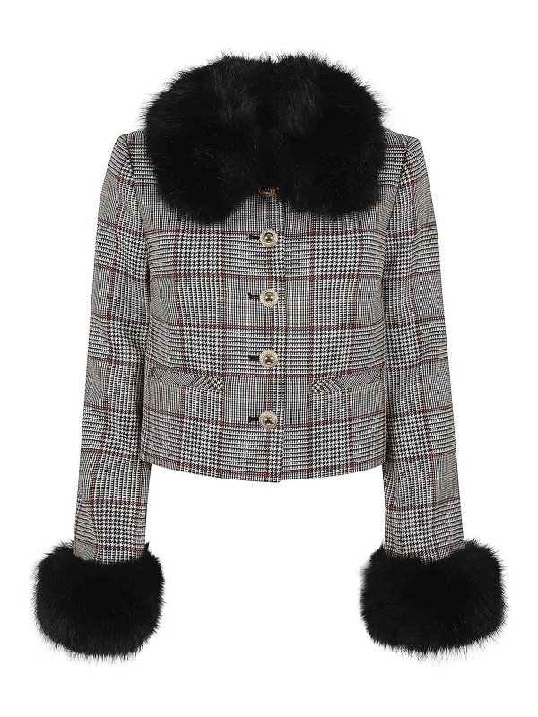 Self Portrait: Abrigos de borreguito y piel  - Abrigo De Piel - Marrón