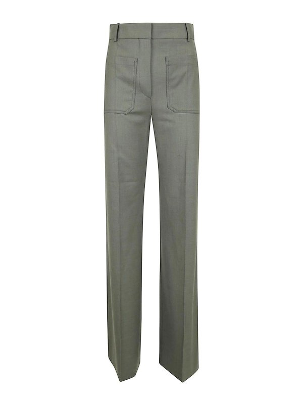 VICTORIA BECKHAM: Pantalones casual - Pantalón Casual - Verde