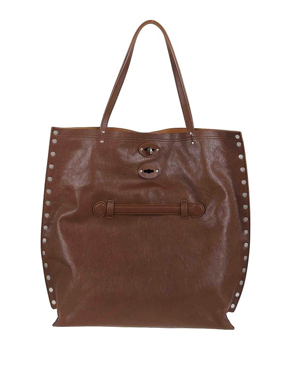 ZANELLATO: Bolso clutch - Bolso Clutch - Marrón