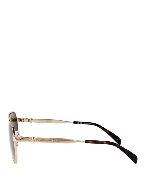 The Best Shops ALEXANDER MCQUEEN: Gafas de sol - Gafas De Sol - Dorado