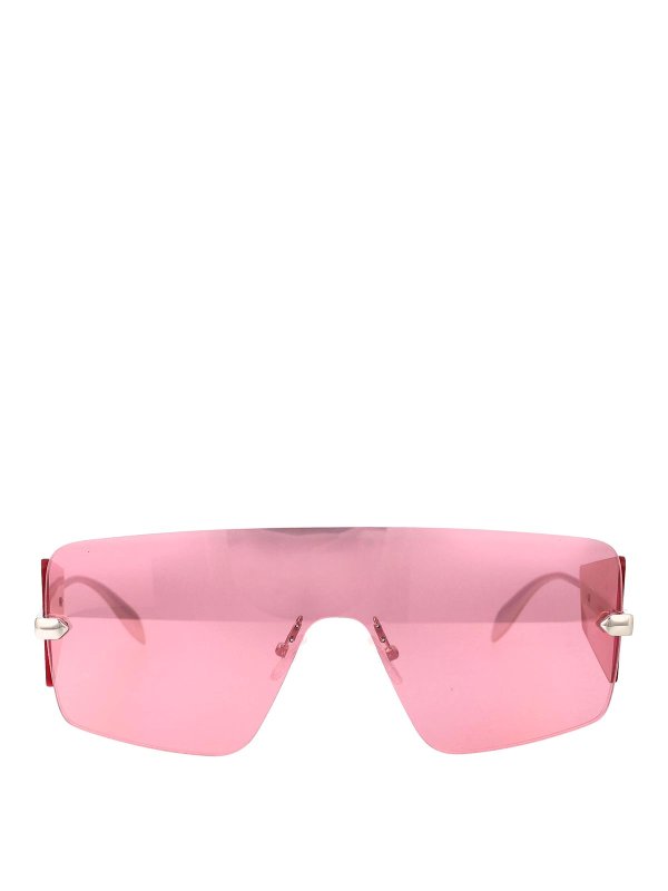 ALEXANDER MCQUEEN: Gafas de sol - Gafas De Sol - Plata