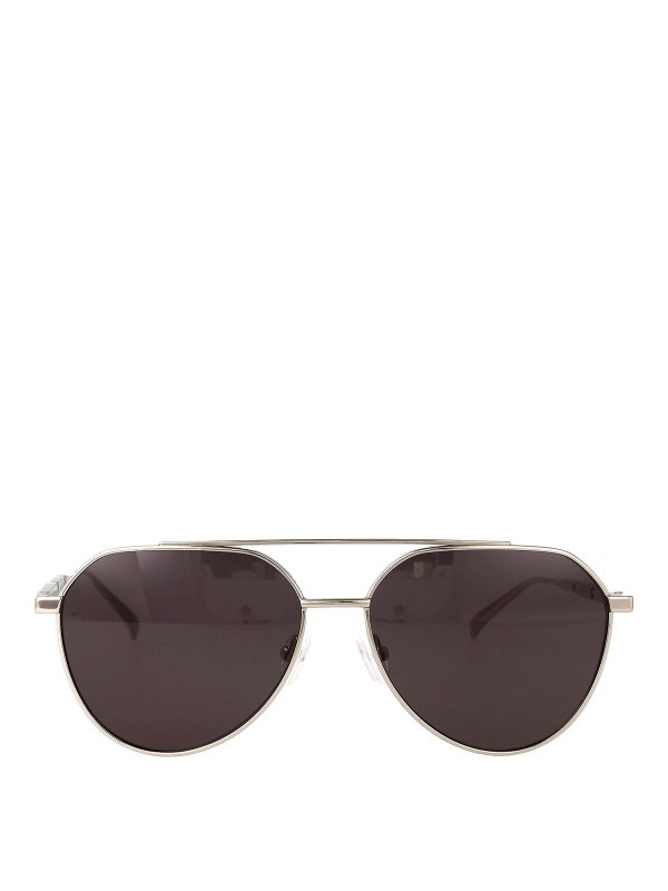 ALEXANDER MCQUEEN: Sonnenbrillen - Sonnenbrille - Silber