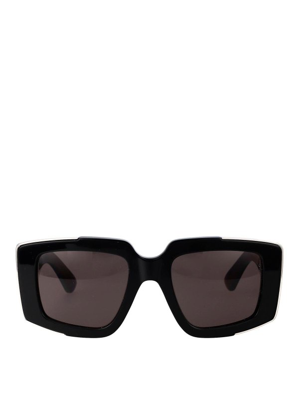 ALEXANDER MCQUEEN: Gafas de sol - Gafas De Sol - Negro