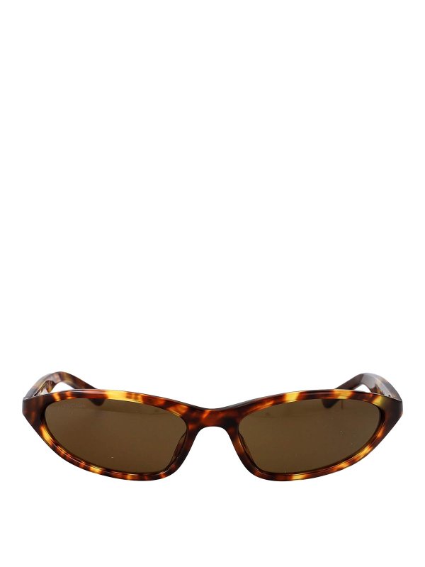 BALENCIAGA: Gafas de sol - Gafas De Sol - Marrón