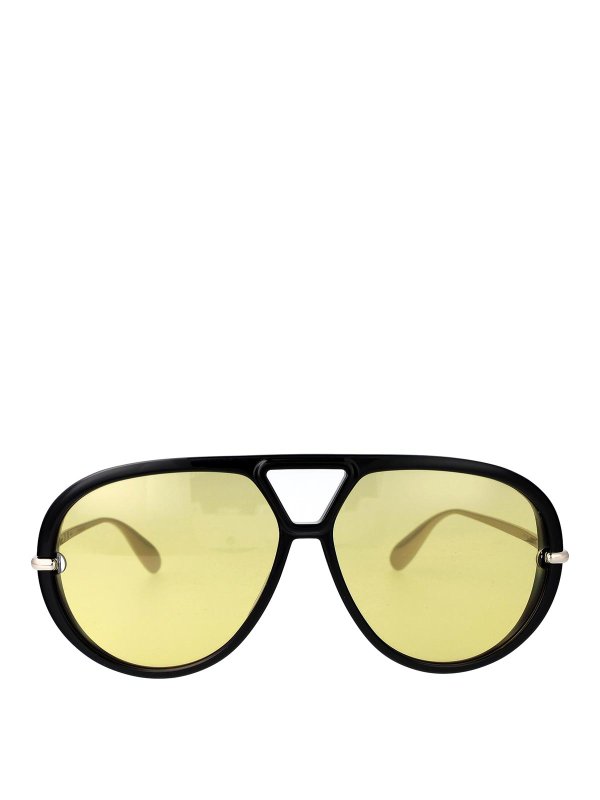 BOTTEGA VENETA: Lunettes de soleil - Lunettes De Soleil - Jaune