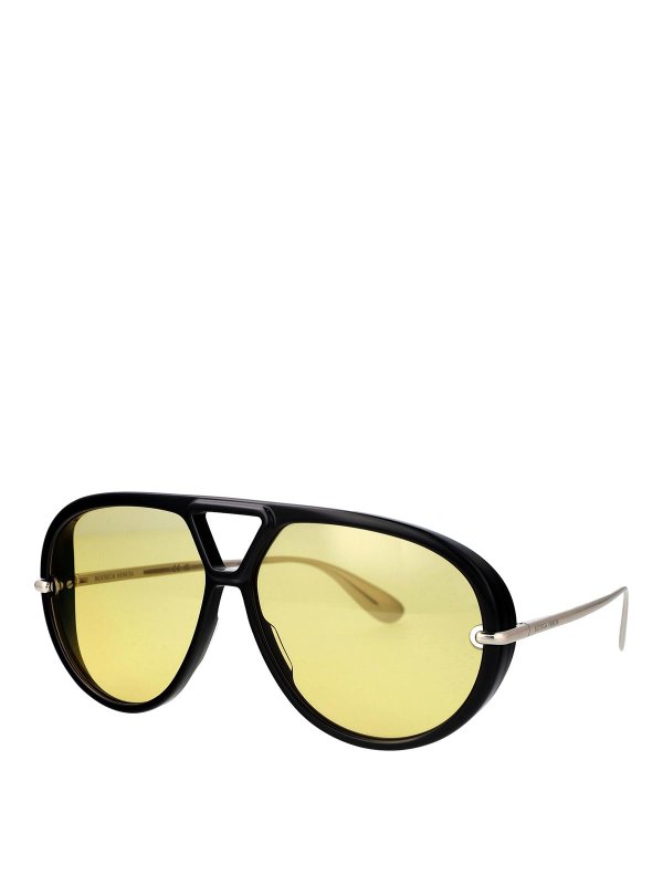 BOTTEGA VENETA: Lunettes de soleil online - Lunettes De Soleil - Jaune