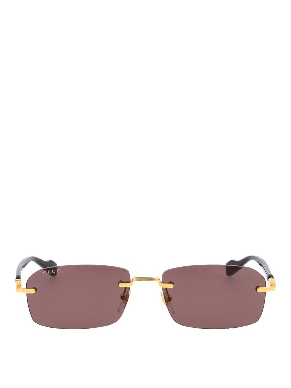 GUCCI: Sonnenbrillen - Sonnenbrille - Gold