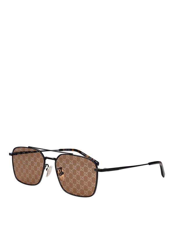 GUCCI: Lunettes de soleil online - Lunettes De Soleil - Gris